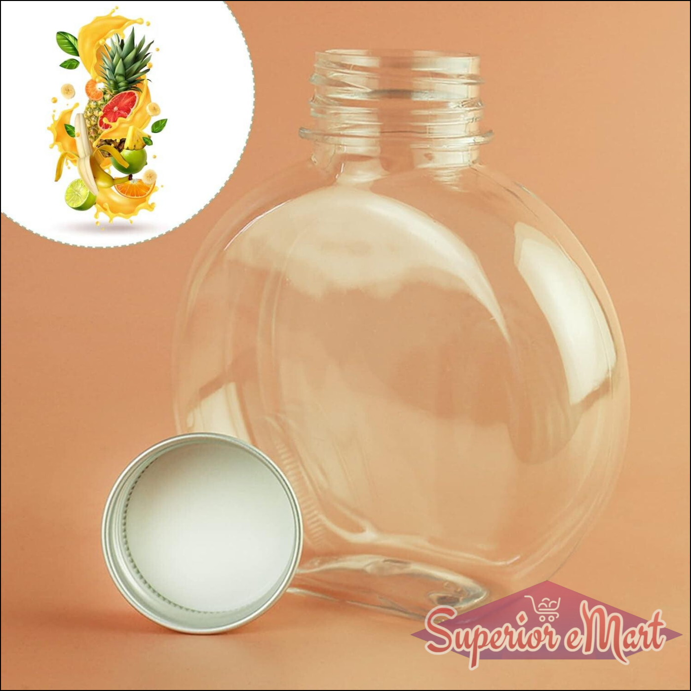 Round Clear Storage Container with Lid - Superior eMart