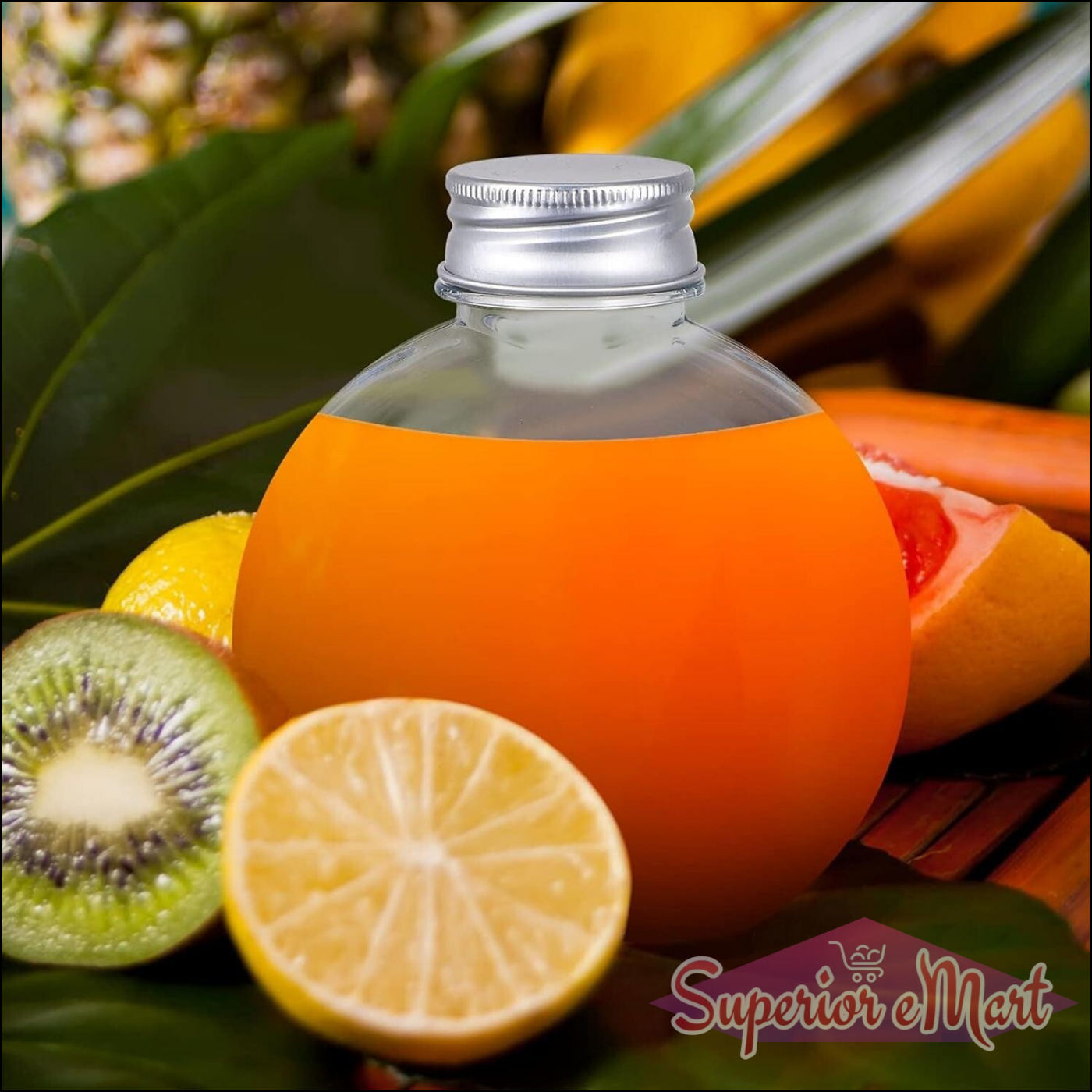 Round Clear Storage Container with Lid - Superior eMart