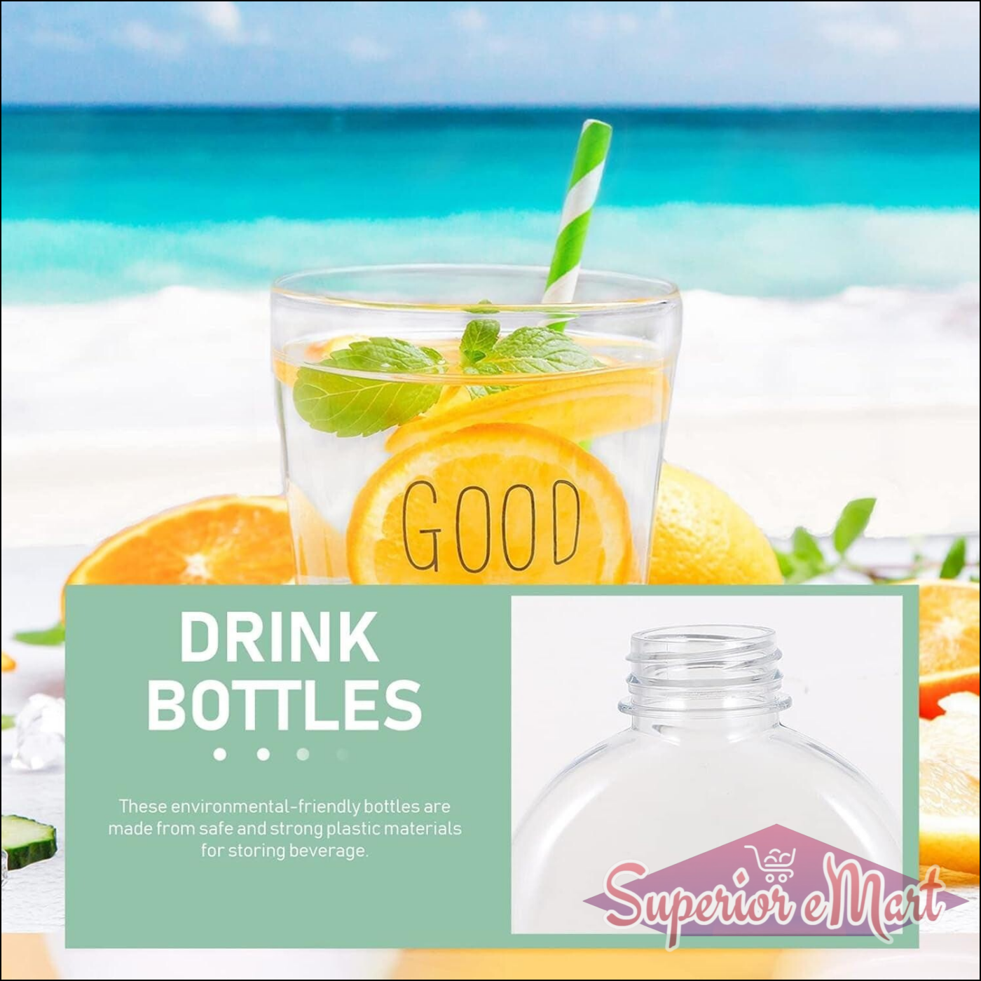 Round Clear Storage Container with Lid - Superior eMart