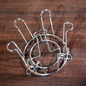 Durable round glass holder for kitchen with sturdy metal design for organizing glassware.