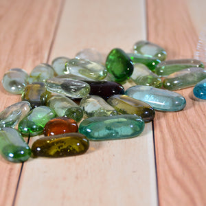 Colorful round marbles for aquarium enhancing aquatic decor with various shades and textures