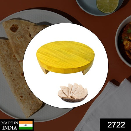 Round roti maker for home use in yellow, perfect for making soft rotis easily