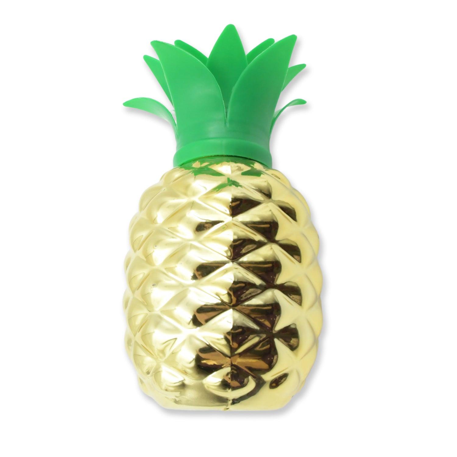 Pineapple Cup with Straw (1 Pc) - Party Favors, Hawaiian, Beach.