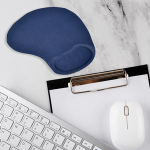 Blue S Shaped Wrist Mouse Pad for Comfortable Computer Use and Ergonomic Support