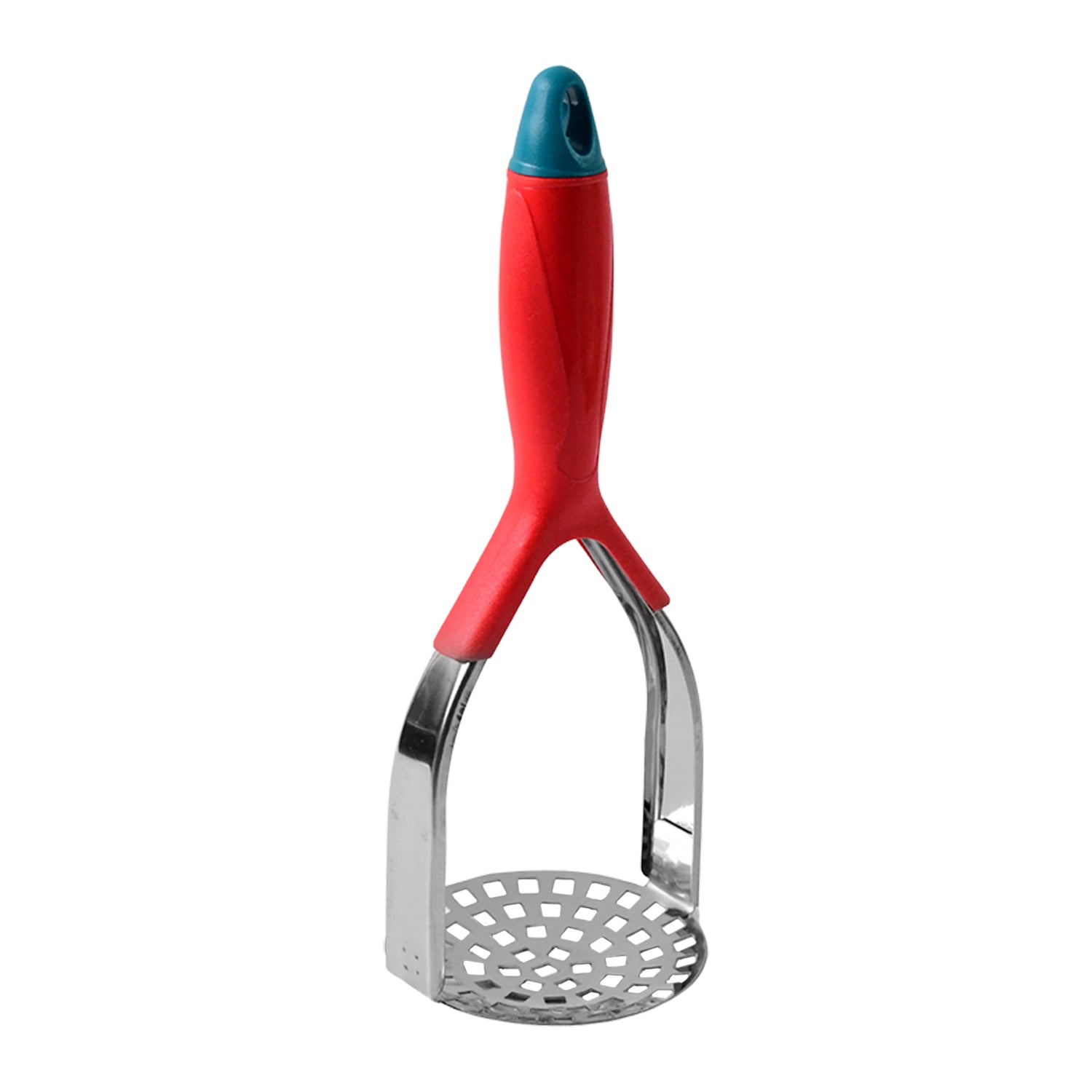 Kitchen Food Masher | Heavy Duty Masher for Fruits, Veggies & Potatoes | Soft Grip Handle (1 Pc)