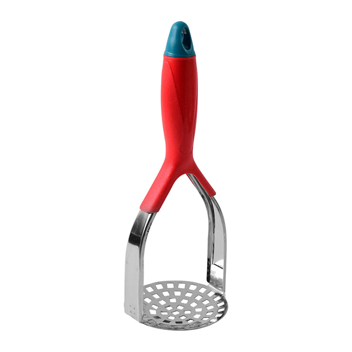 Kitchen Food Masher | Heavy Duty Masher for Fruits, Veggies & Potatoes | Soft Grip Handle (1 Pc)