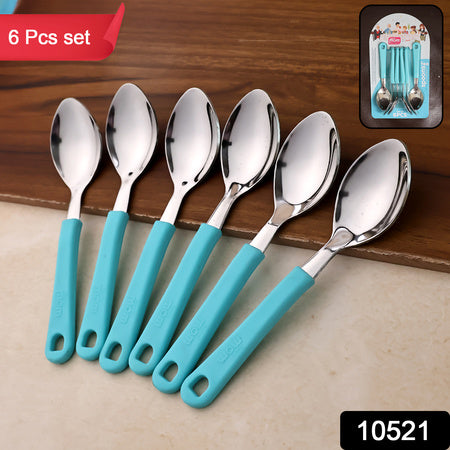 Superior eMart Stainless Steel Tea Spoons Set - 6 Pieces
