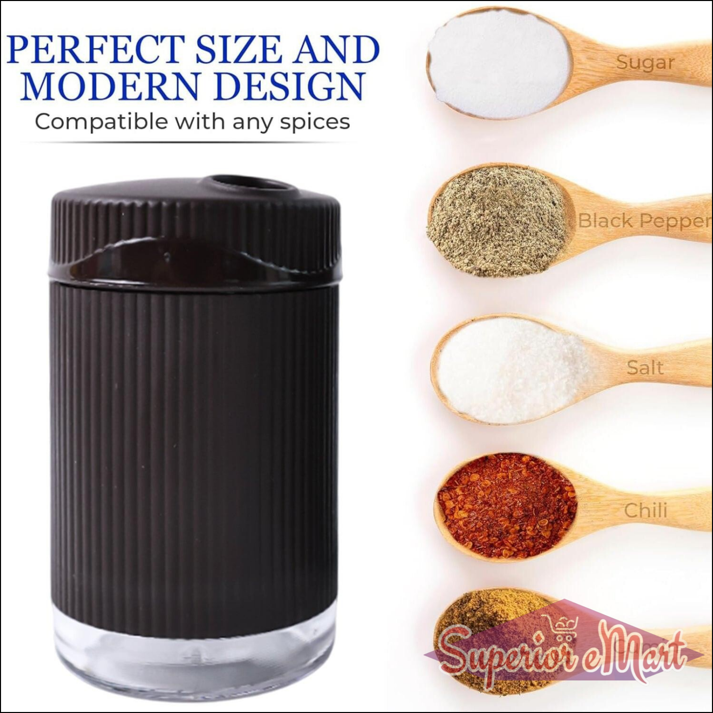 Salt N Pepper Dispenser Set (2 Pc) - Superior eMart