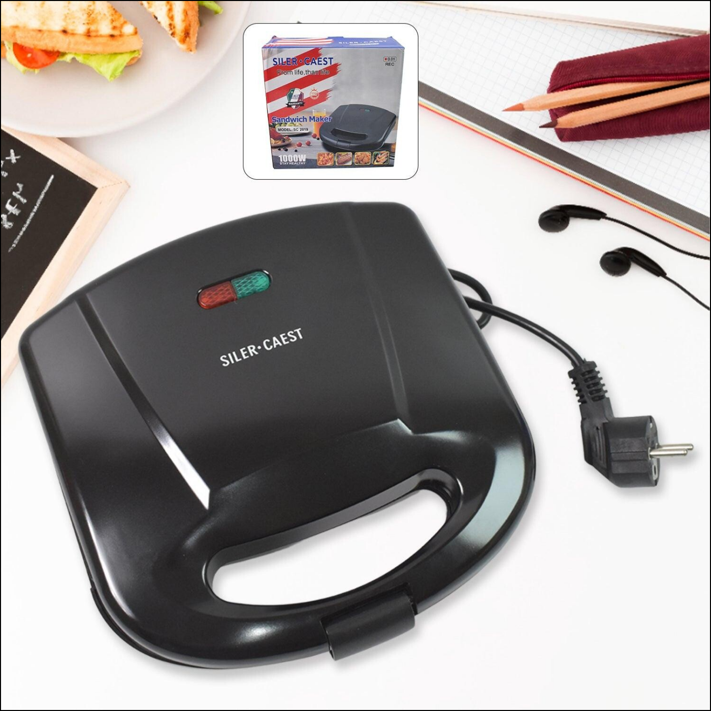 Sandwich Maker with Indicator Lights - Superior eMart
