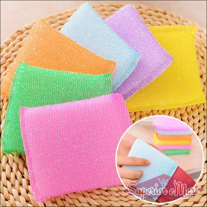 Scratch Proof Kitchen Utensil Scrubber Pad (Pack Of 12) - Superior eMart