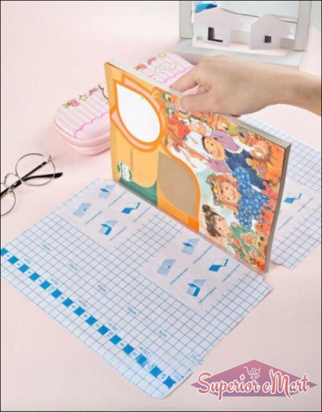 Self-adhesive transparent protective book cover Pack Of 30 - Superior eMart