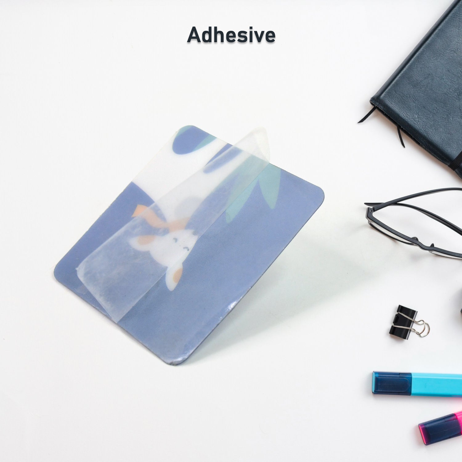 Self-adhesive wall hook with a colorful design for easy organization and decoration