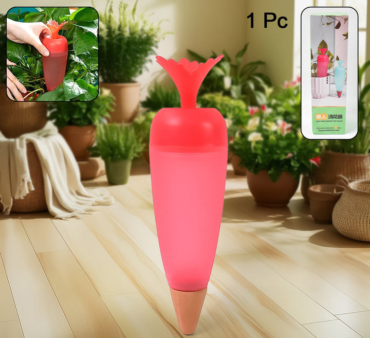 Bright red self watering plant spikes 1 Pc designed for easy plant hydration and care