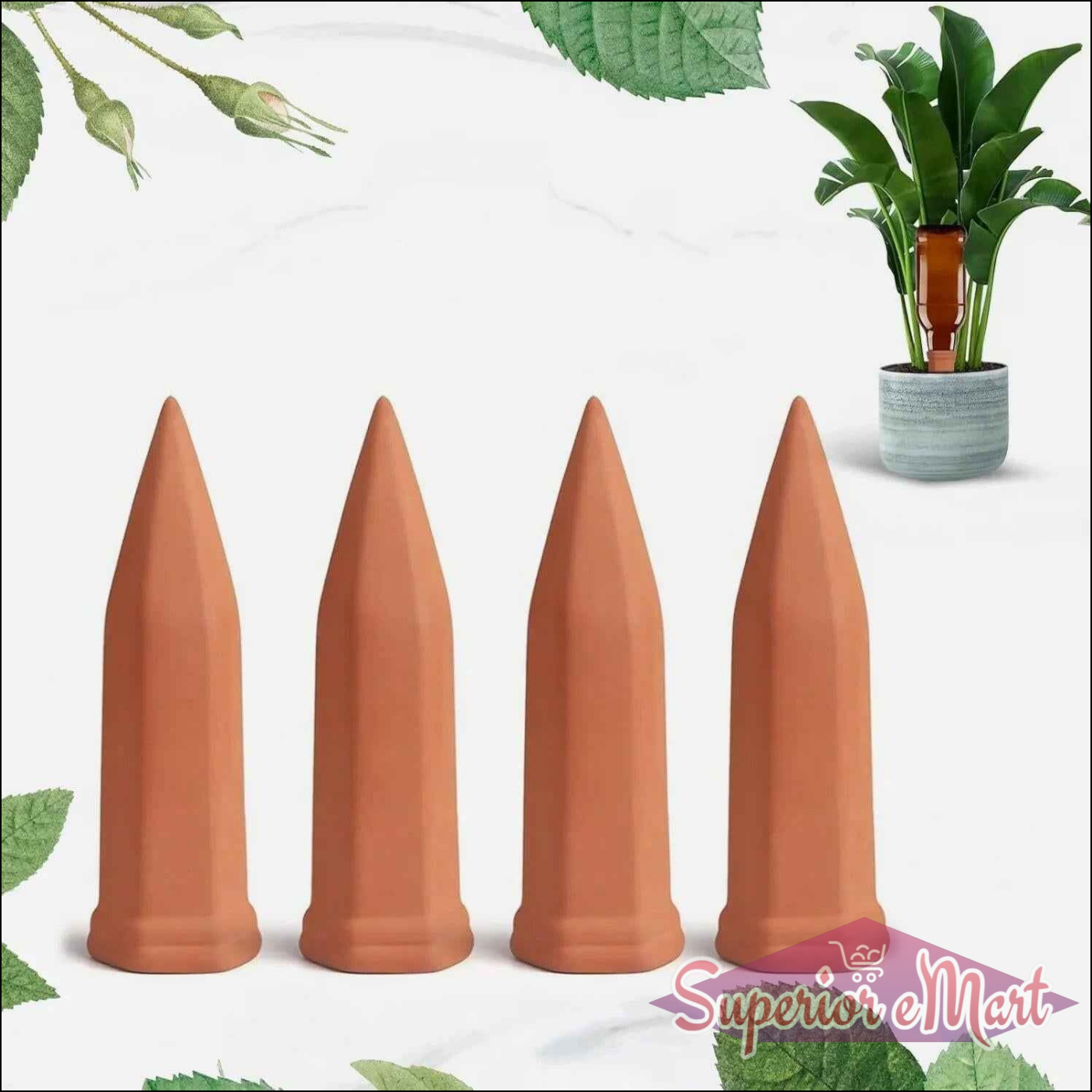 Self Watering Spikes for Plants 4-Pcs