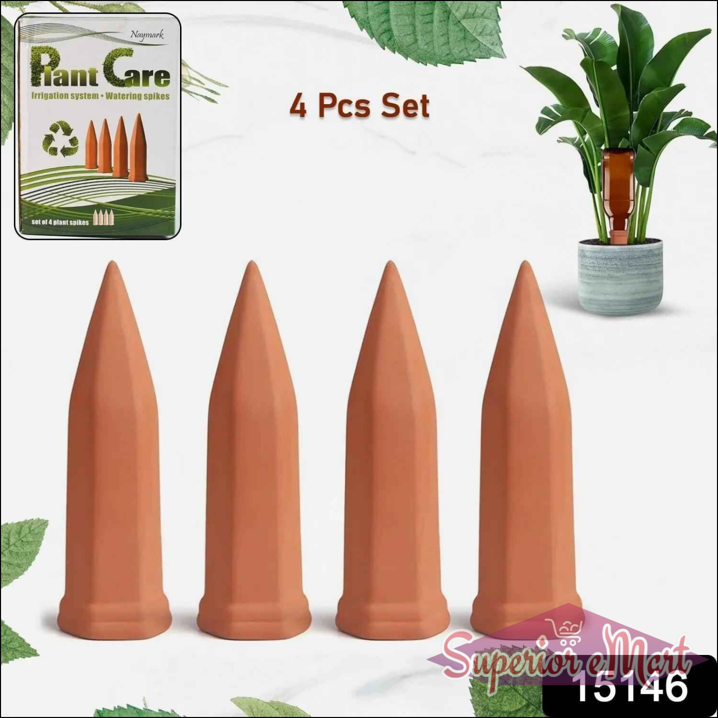 Self Watering Spikes for Plants 4-Pcs