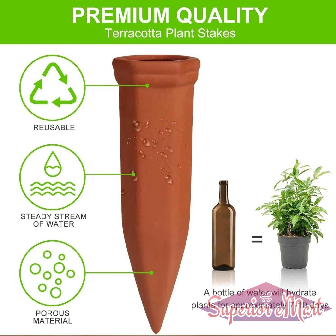 Self Watering Spikes for Plants 4-Pcs