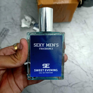 Sexy men's fragrance 100ml pack with a sleek design and fresh scent for everyday wear