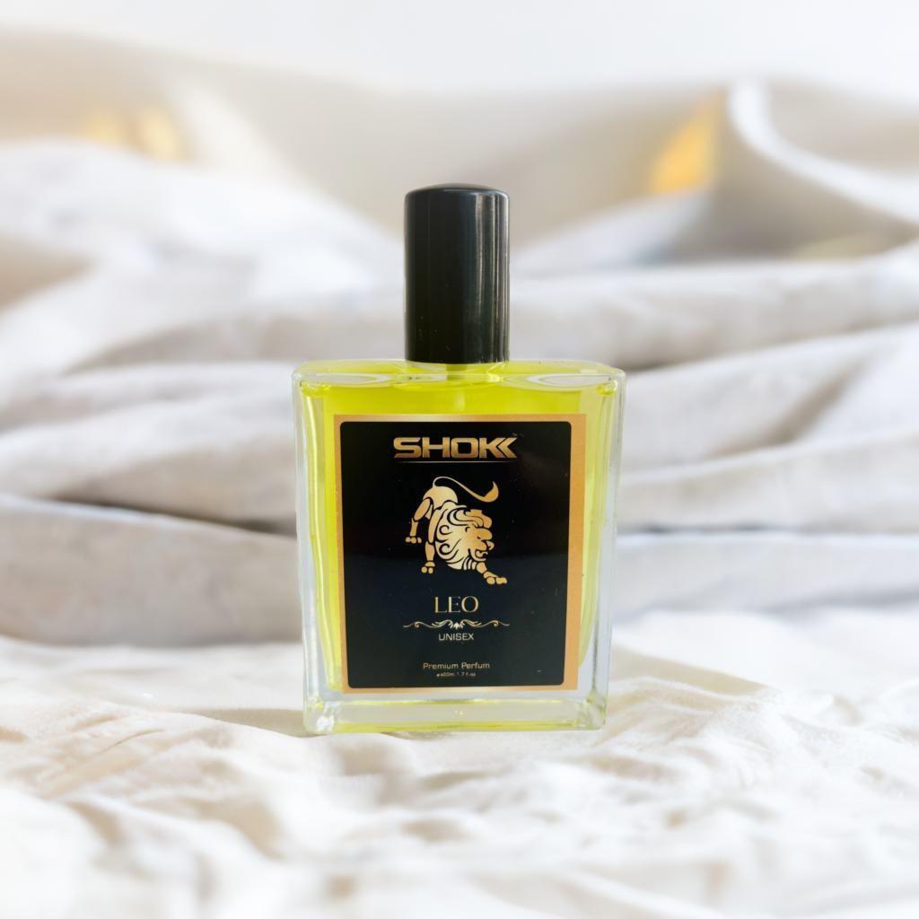 Leo zodiac unisex perfume 50ml in a sleek bottle, ideal for zodiac sign enthusiasts