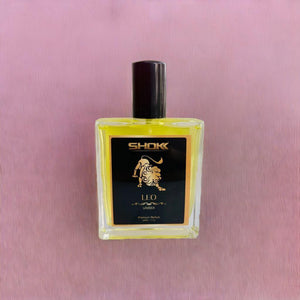 LEO zodiac unisex perfume 50ml in a stylish bottle with vibrant yellow liquid