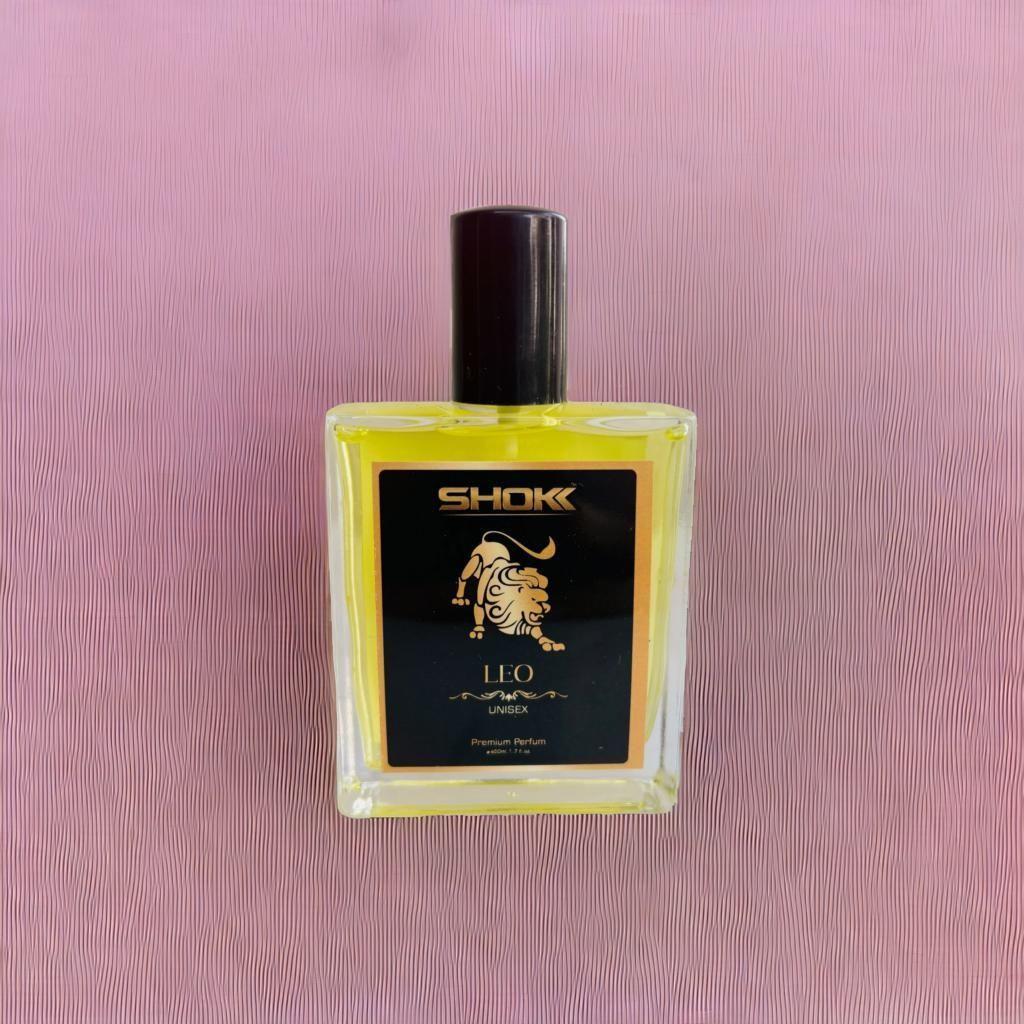 LEO zodiac unisex perfume 50ml in a stylish bottle with vibrant yellow liquid