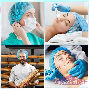Shower Cap Waterproof Disposable Shower Cap 100 Pieces - Superior eMart