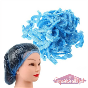 Shower Cap Waterproof Disposable Shower Cap 100 Pieces - Superior eMart