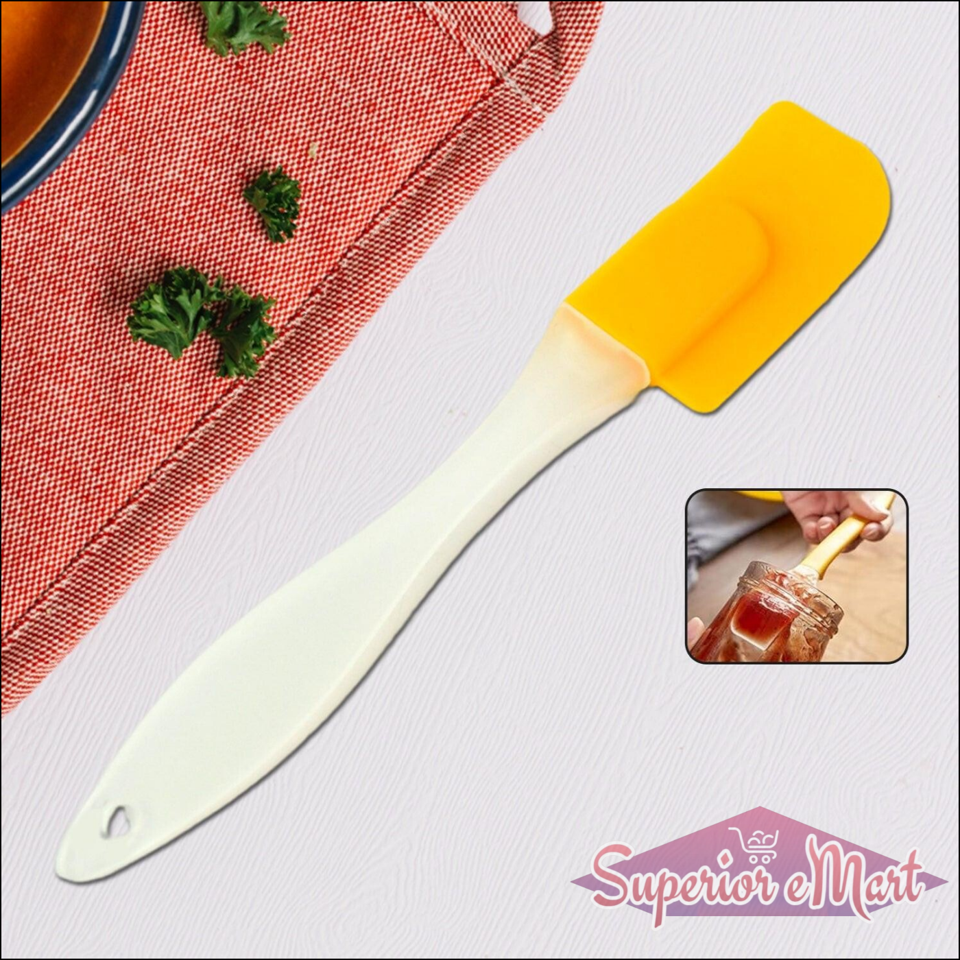 Silicone Cooking Spatula For Baking (1 Pc  19 Cm) - Superior eMart