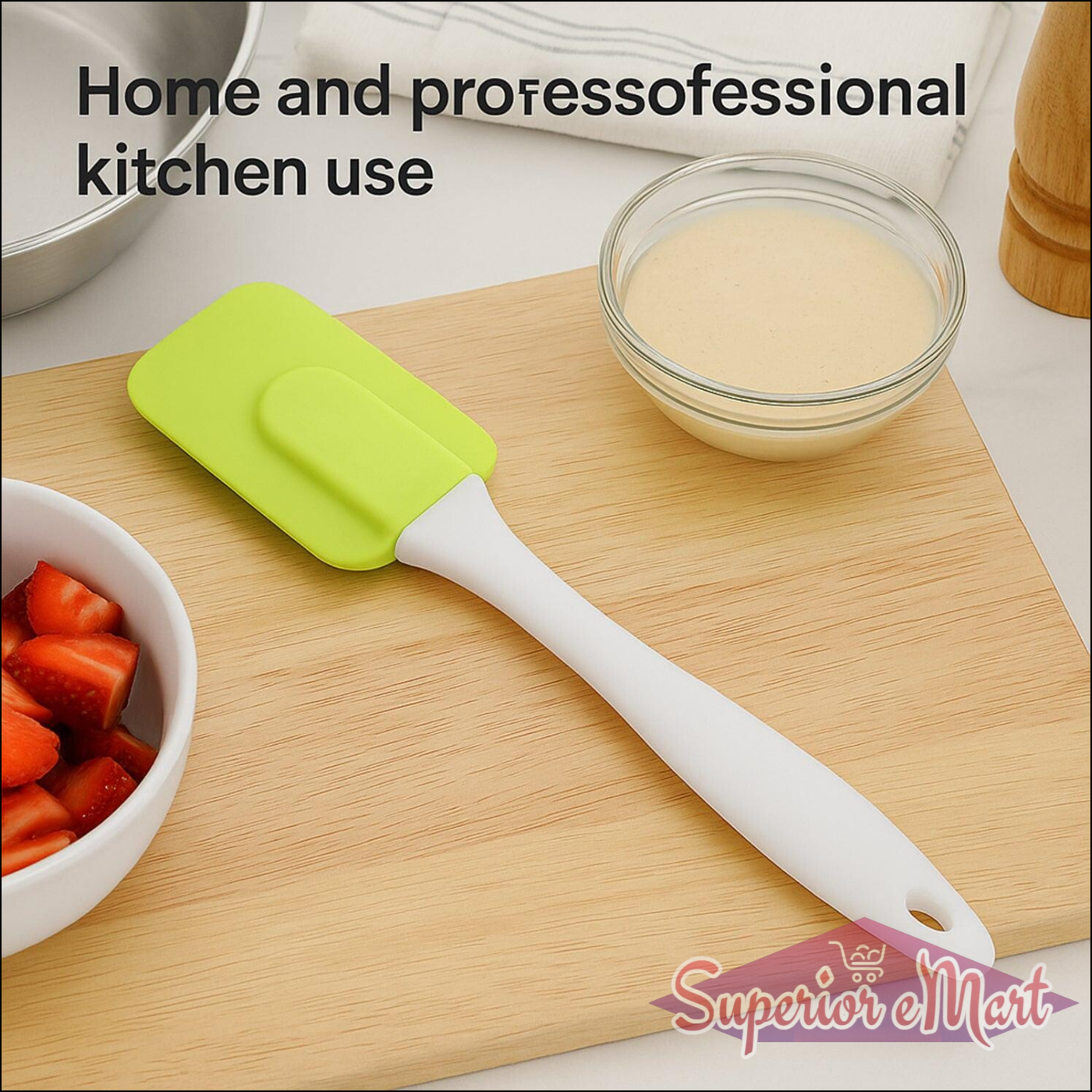 Silicone Cooking Spatula with Soft Grip - Superior eMart