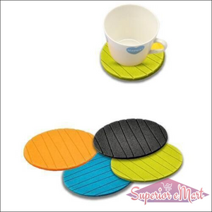 Silicone Cup Mat Coaster Set - 4 Colors - Superior eMart