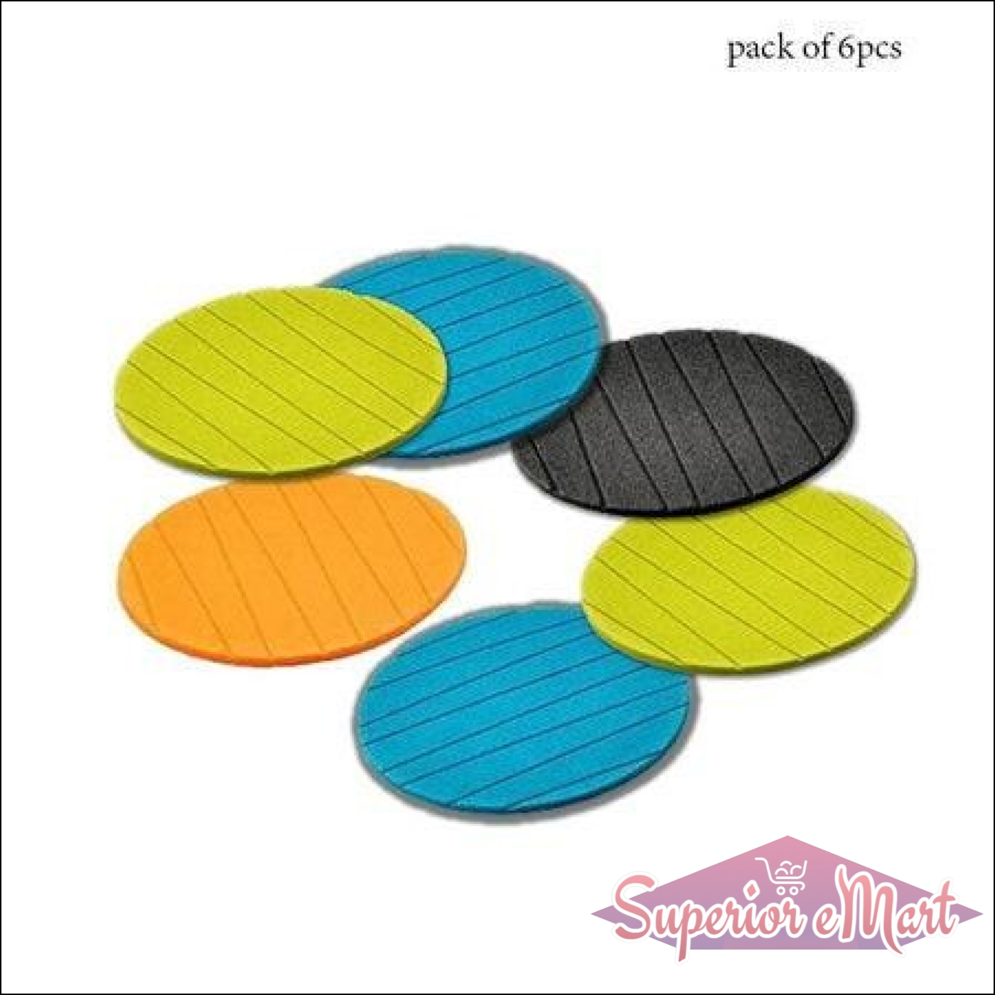 Silicone Cup Mat Coaster Set - 4 Colors - Superior eMart