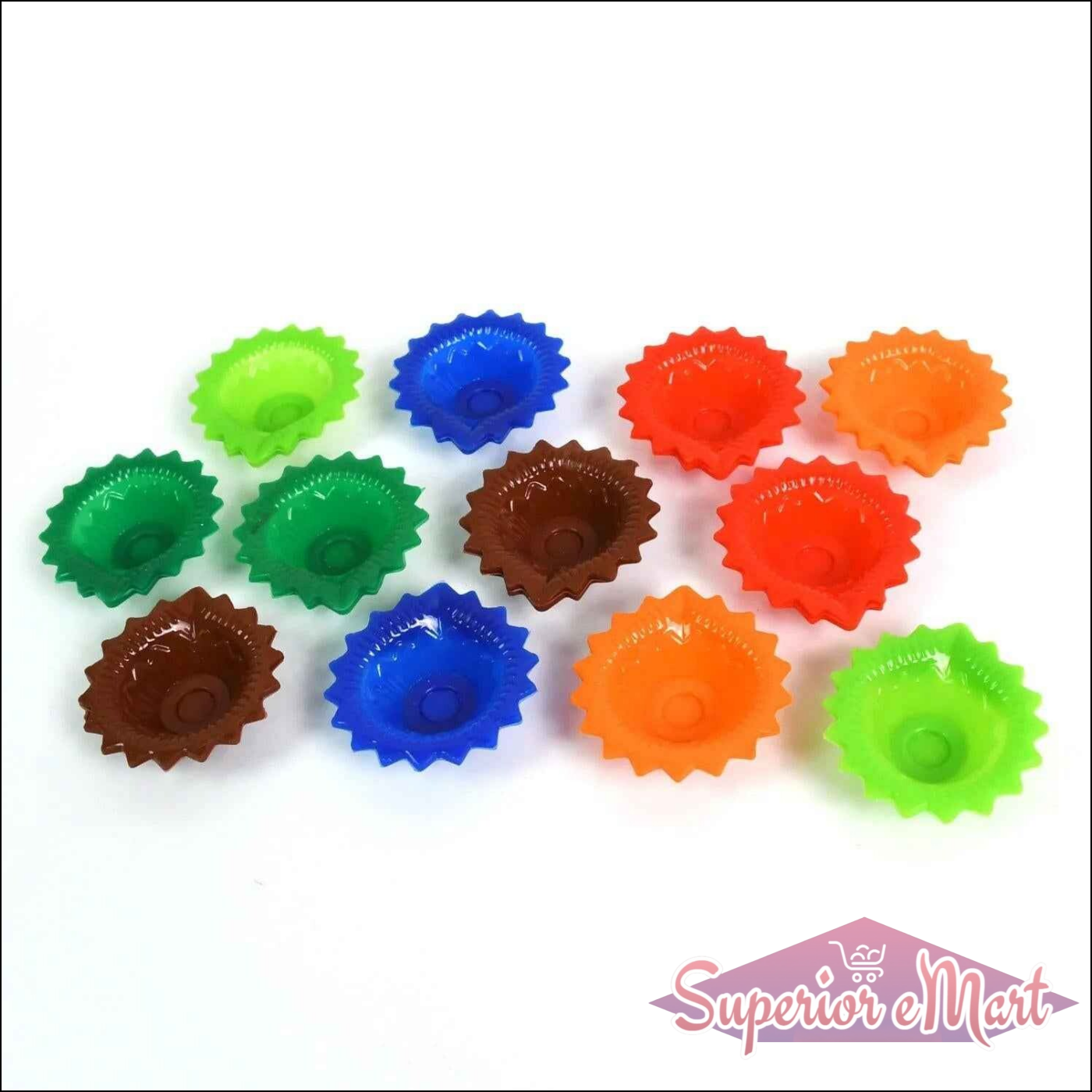 Silicone Diya 12 Pcs Set - Superior eMart