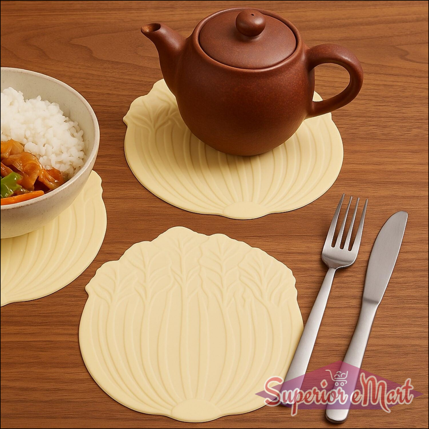 Silicone Leaf Coasters 2 Pcs - Superior eMart