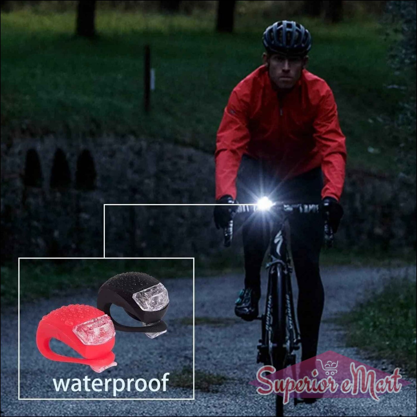 Silicone LED Bike Lights-2 Pc - Superior eMart