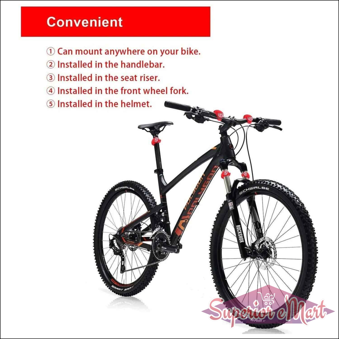 Silicone LED Bike Lights-2 Pc - Superior eMart