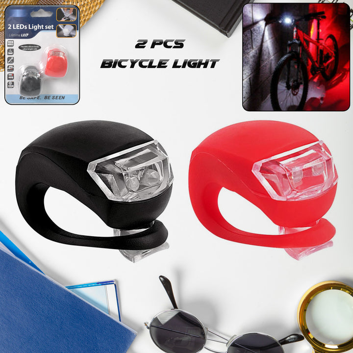 Silicone LED Bike Lights-2 Pc
