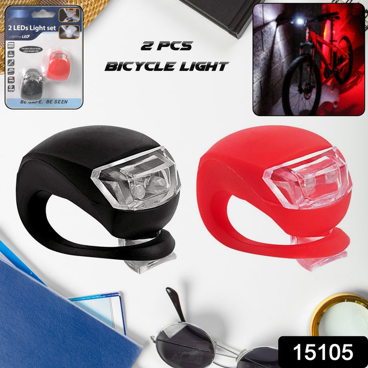 Silicone LED Bike Lights-2 Pc