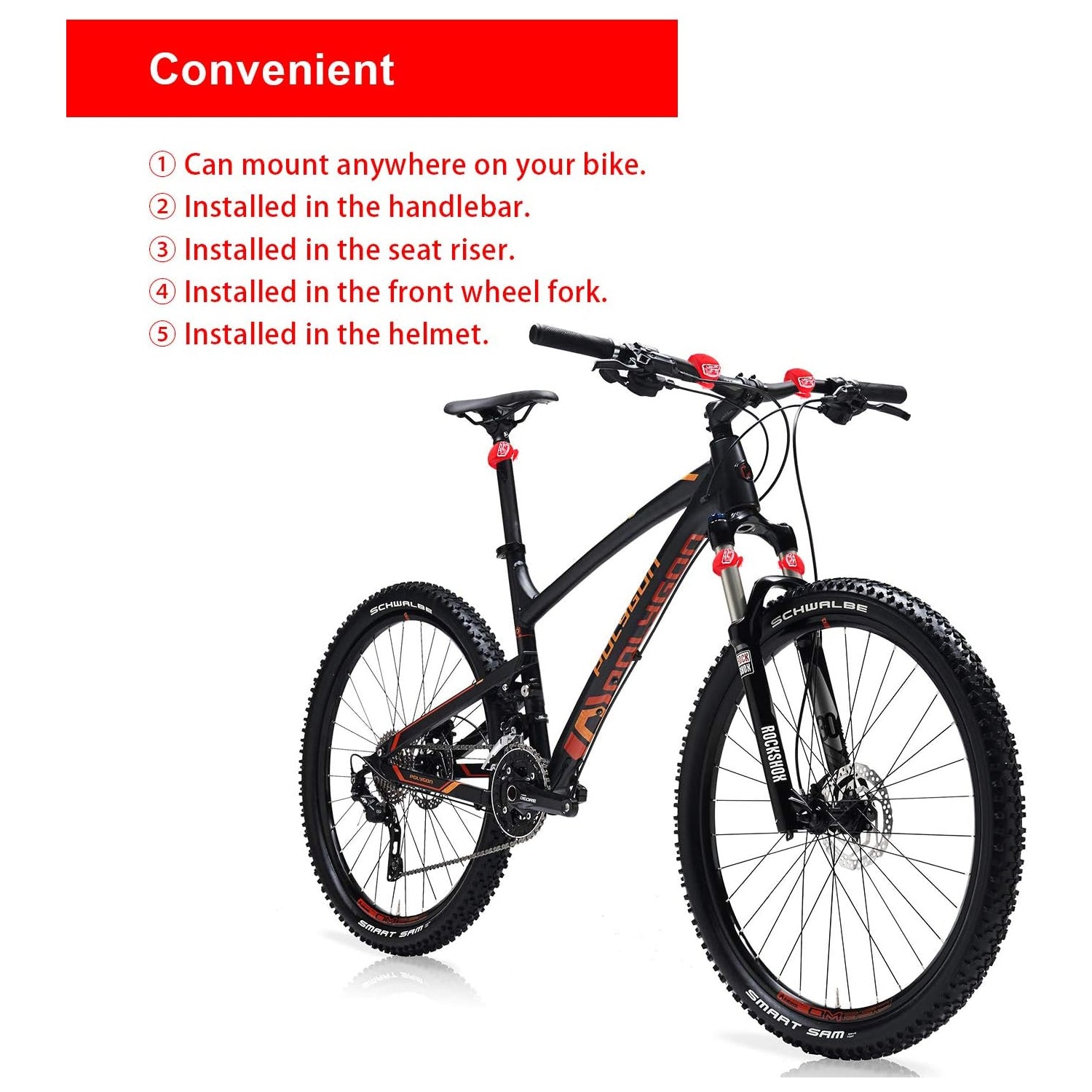 Silicone LED Bike Lights-2 Pc