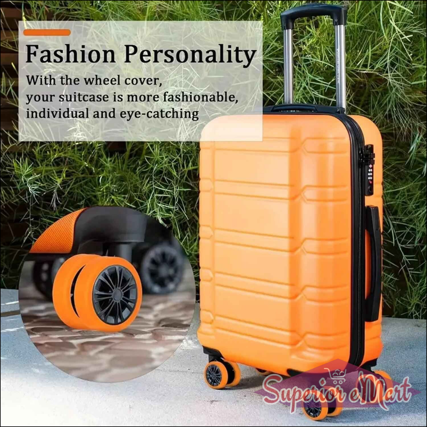 Silicone Luggage Wheel Covers - 8 Pcs - Superior eMart