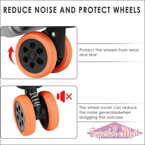 Silicone Luggage Wheel Covers - 8 Pcs - Superior eMart