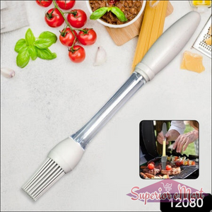 Superior eMart silicone oil brush for cooking with silicone bristles and ergonomic handle for easy application