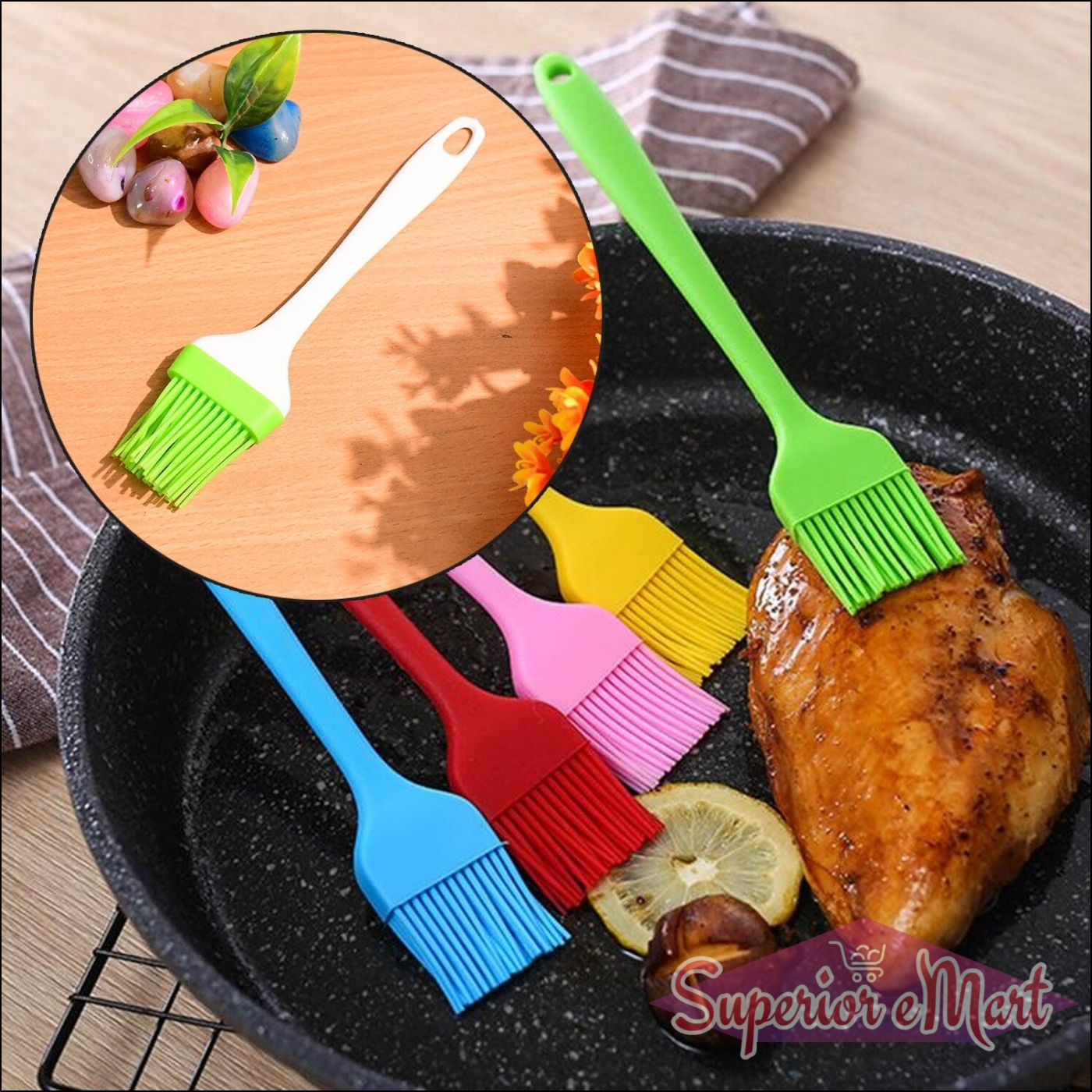Silicone Oil Spatula Brush for Baking - Superior eMart