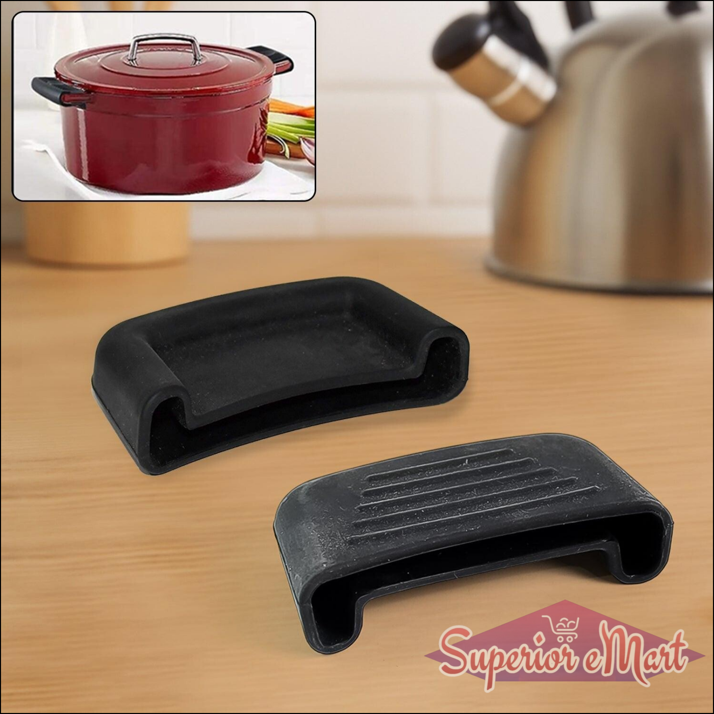 Silicone Pot Handle Cover 2 Pc Set - Superior eMart