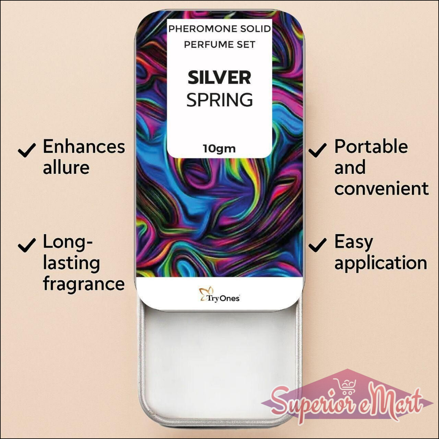 Solid fragrance pack of 2 from Superior eMart featuring long-lasting allure and easy application