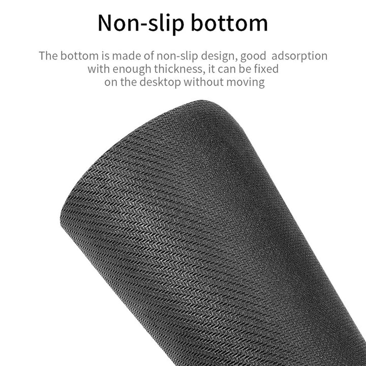 Simple computer mouse pad with a non-slip bottom for stable use on various surfaces