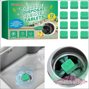 Jakehoe sink cleaner deodorizer tablets in green for maintaining a fresh garbage disposal