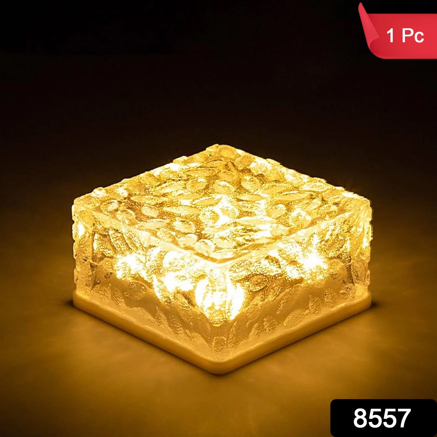 Solar Ice Cube Shaped Garden Light, Ice Cube Shaped Garden Warm Light Outdoor So - 8557_ice_cube_shape_garden_light