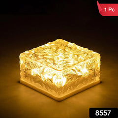 Solar Ice Cube Shaped Garden Light, Ice Cube Shaped Garden Warm Light Outdoor So - 8557_ice_cube_shape_garden_light