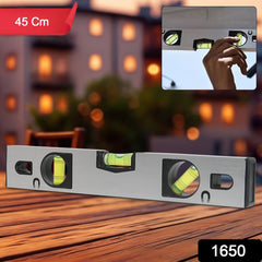 Spirit Level Carpenter's Level Magnetic Carpenter's Level  Overhead Viewing Slot for Levelling, Furniture & Construction