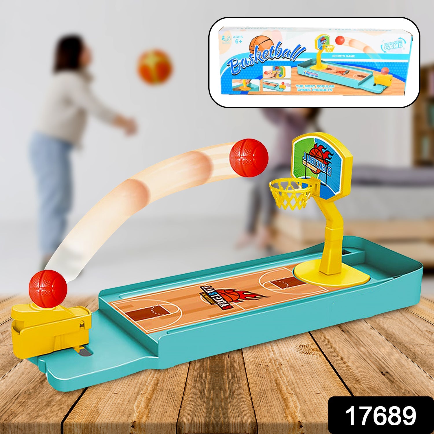 Mini Table Top Finger Basketball Game for Kids - Desktop Game for Kids & Adults, - 17689_mini_finger_basketball_game