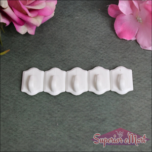 Small Adhesive Hooks - 10 Pcs - Superior eMart
